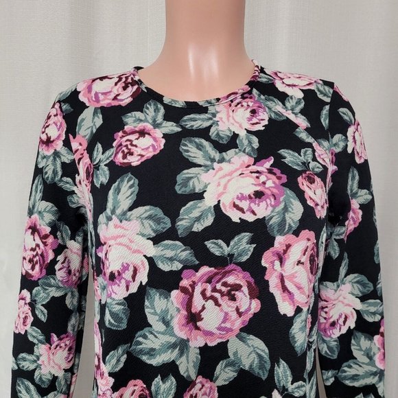 Show Me Your Mumu Harrison Babydoll Dress Women's Size Small Black Floral Print - Picture 2 of 9